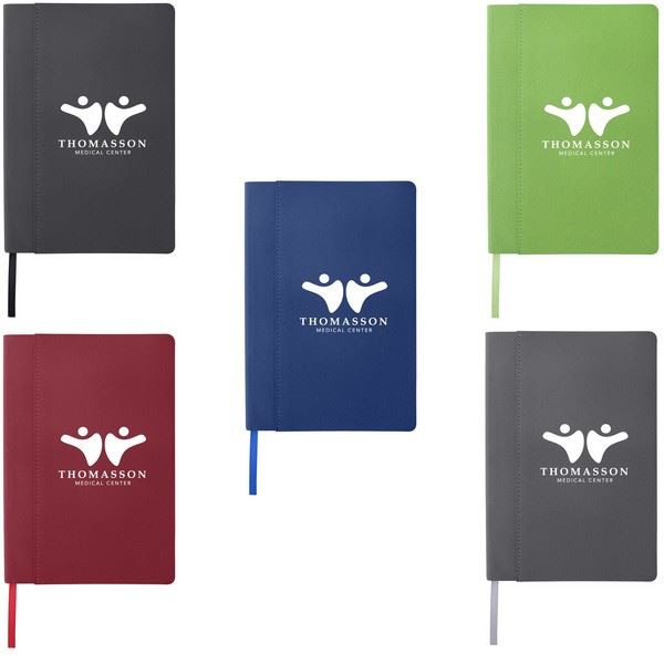 SH6949 5" x 8" Flex Fabric Journal With Custom Imprint